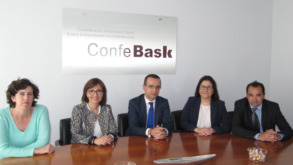 CEOE Zaragoza visita Confebask 