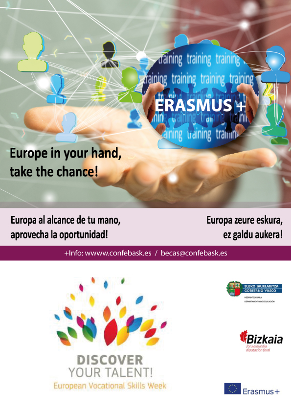 cartel becas erasmus +