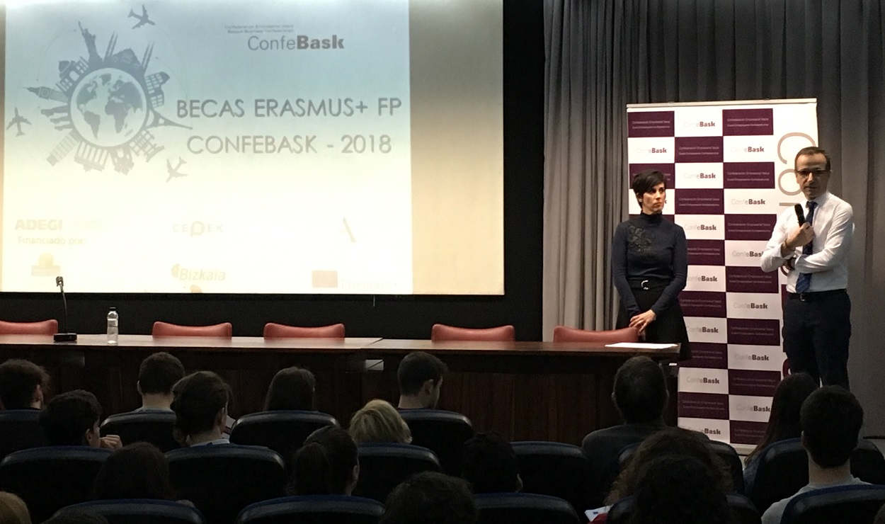 Presentación Confebask becas Erasmus+ FP
