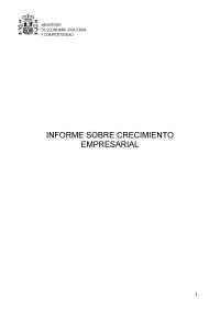 “Informe sobre crecimiento empresarial”