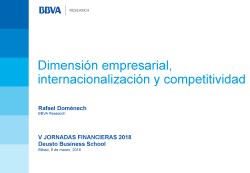 Dimensión empresarial, internacionalización y competitividad