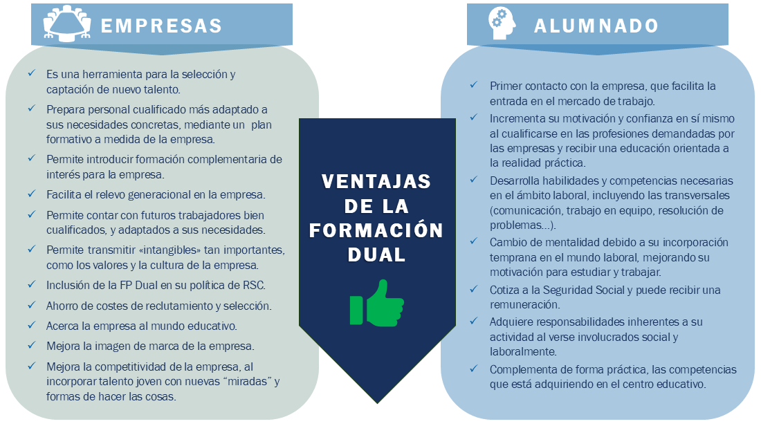 Ventajas FP DUAL 2025