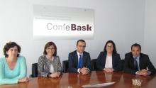 CEOE Zaragoza visita Confebask 