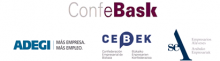logotipos Confebask, ADEGI, CEBEK y SEA
